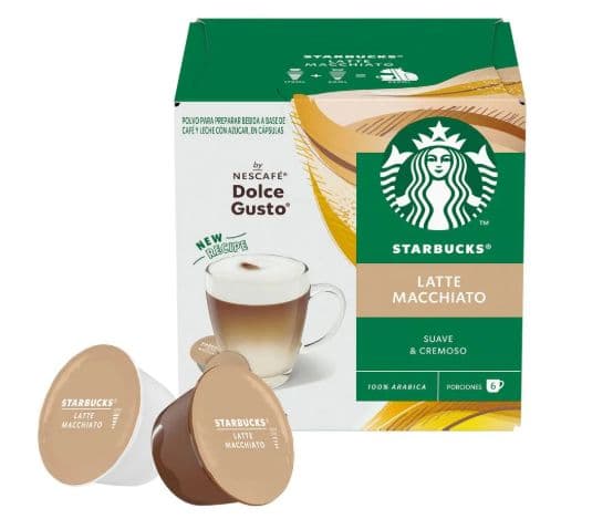 Cápsulas Café Starbucks Dolce Gusto Latte Macchiato (6 porciones)_1