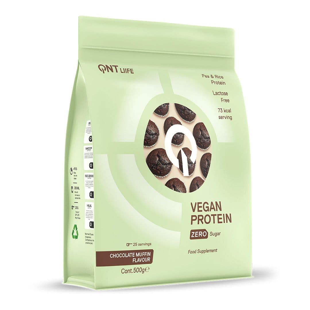 Proteina Whey QNT Vegan Light Digest Chocolate Muffin 500 grs_1