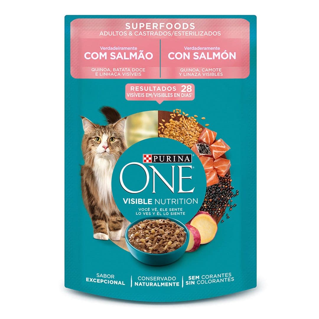 Snack de Gatos Purina One Adultos y Esterilizados Superfoods 85 grs_1
