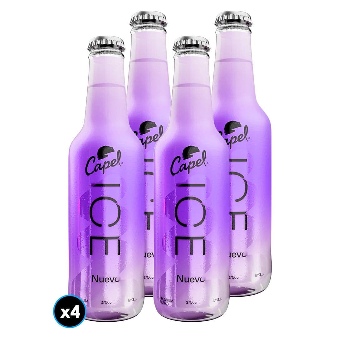 4x Cóctel Capel Ice Manzana Botella 275cc 5˚alc_1