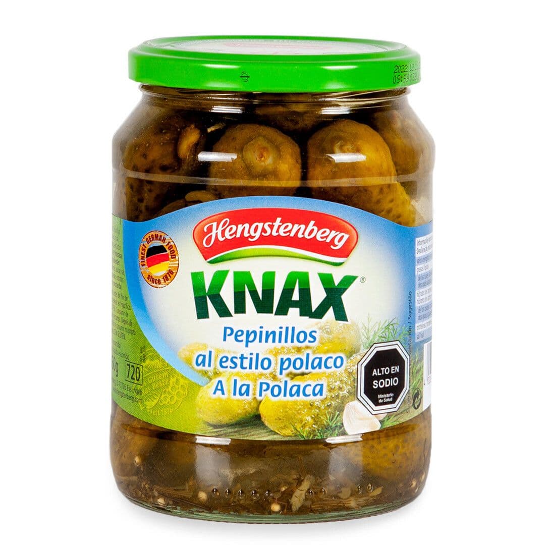 Pepinillos Hengstenberg a la Polaca Frasco 720 Grs. _1