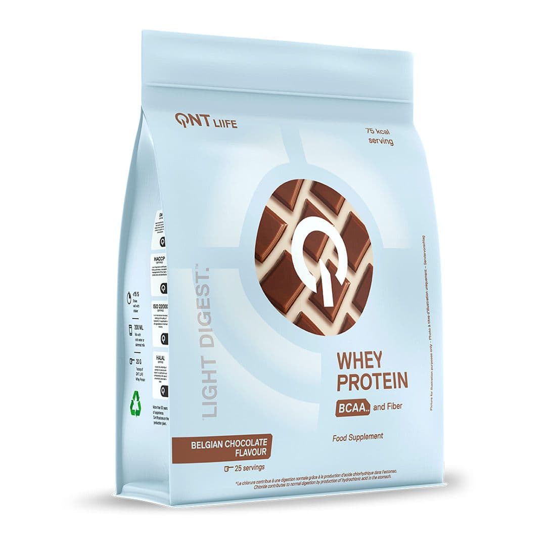 Proteina Whey QNT Light Digest Chocolate Belga 500 grs_1
