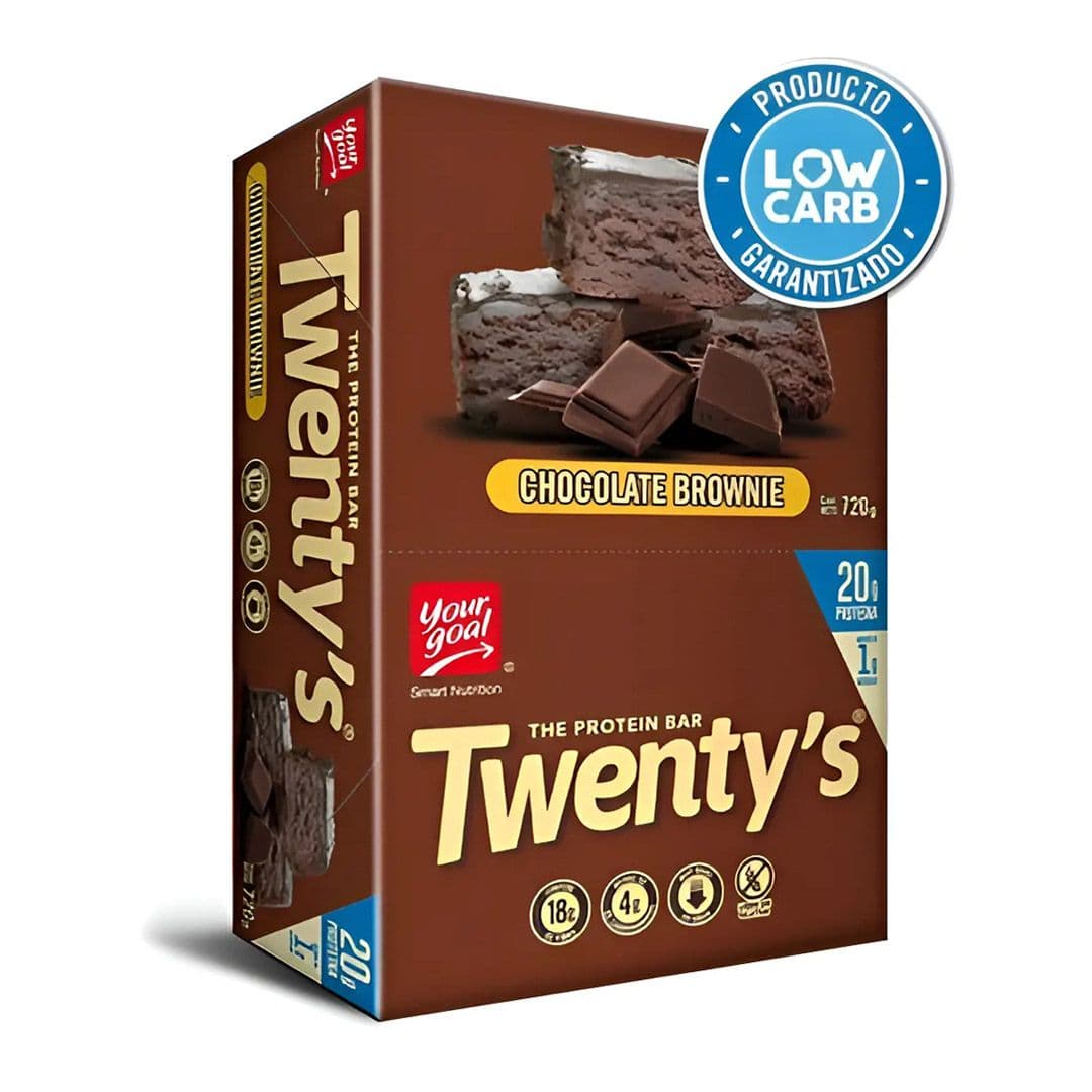 Barras de Proteína Twenty's Chocolate Brownie 60 grs (12 unidades)_1