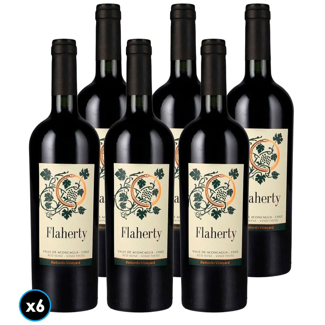 CAJA FLAHERTY ACONCAGUA (Blend): 6x Vino Flaherty Blend (SY/CS/PS/TE) Aconcagua 750cc_1