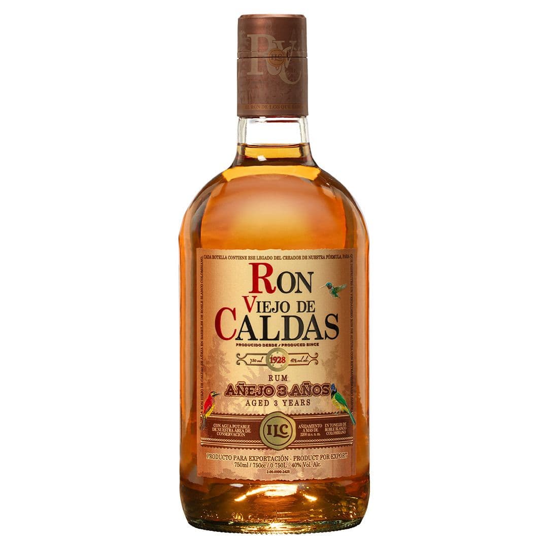 Ron Viejo de Caldas 3 Años 700cc 40°alc. _1