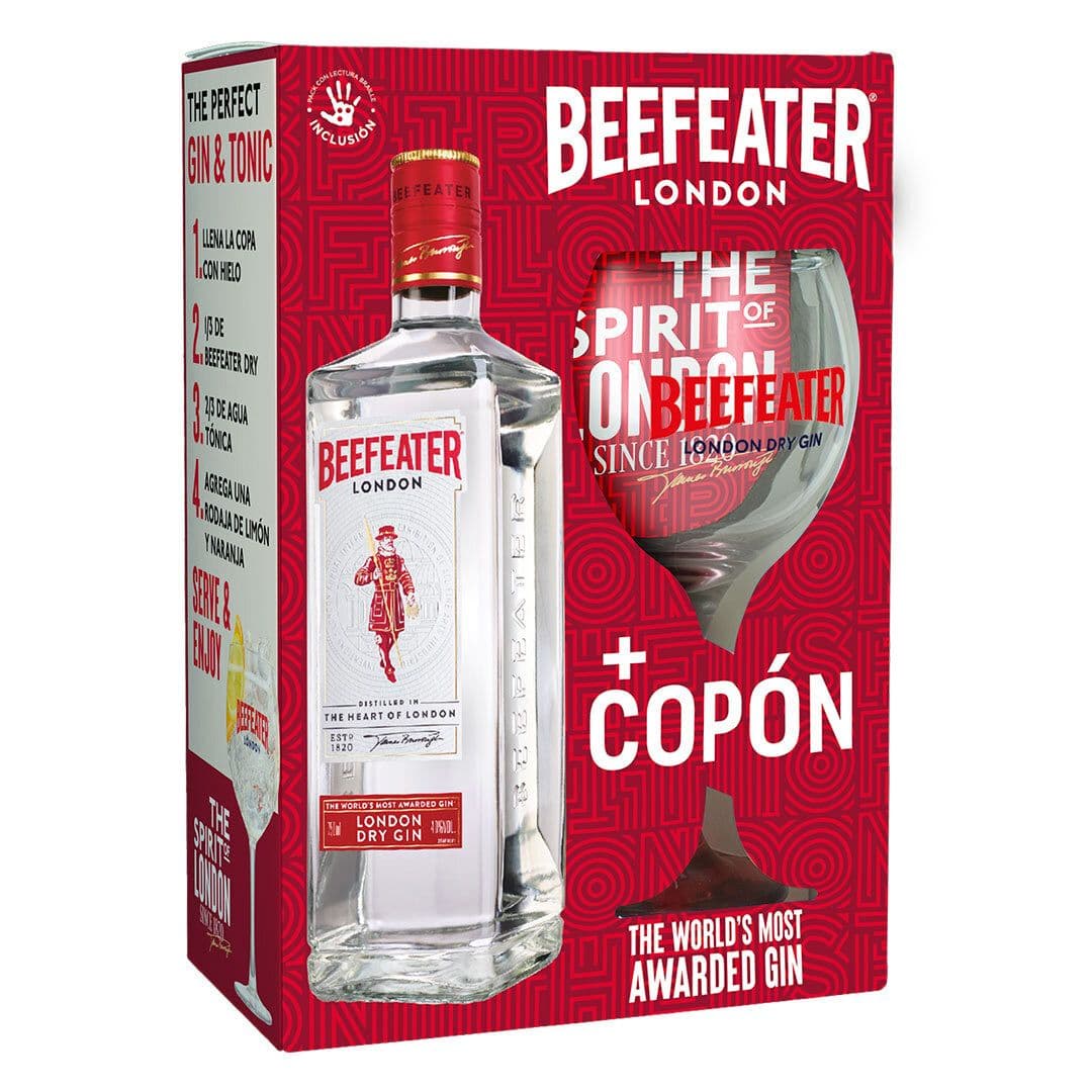 Kit Gin Beefeater 750cc 40º alc.+ copón Beefeater_1