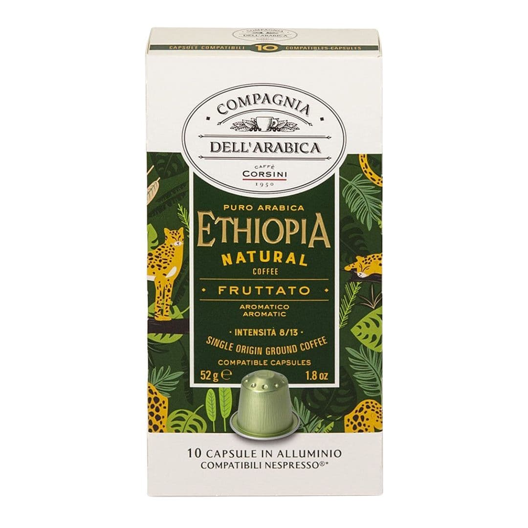 Cápsulas Café Corsini Compagnia Dell Arabica Ethiopia Nespresso® Compatible (10 Cápsulas)_1