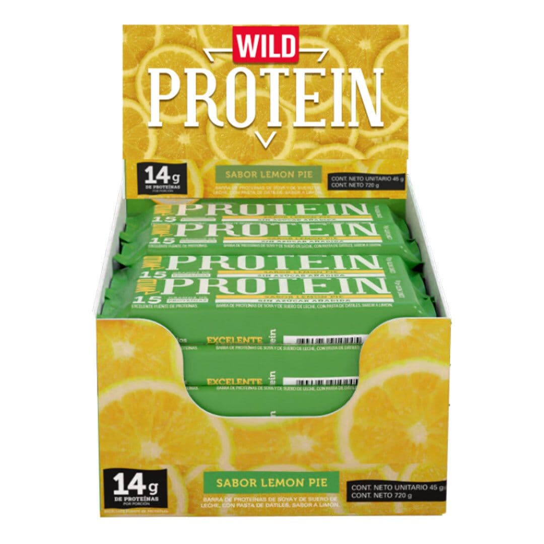 Barritas Protein Wild Foods Lemon Pie 16 Unidades_1
