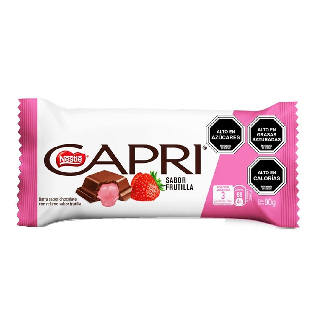 Chocolate Capri Relleno Frutilla 90 gr_1