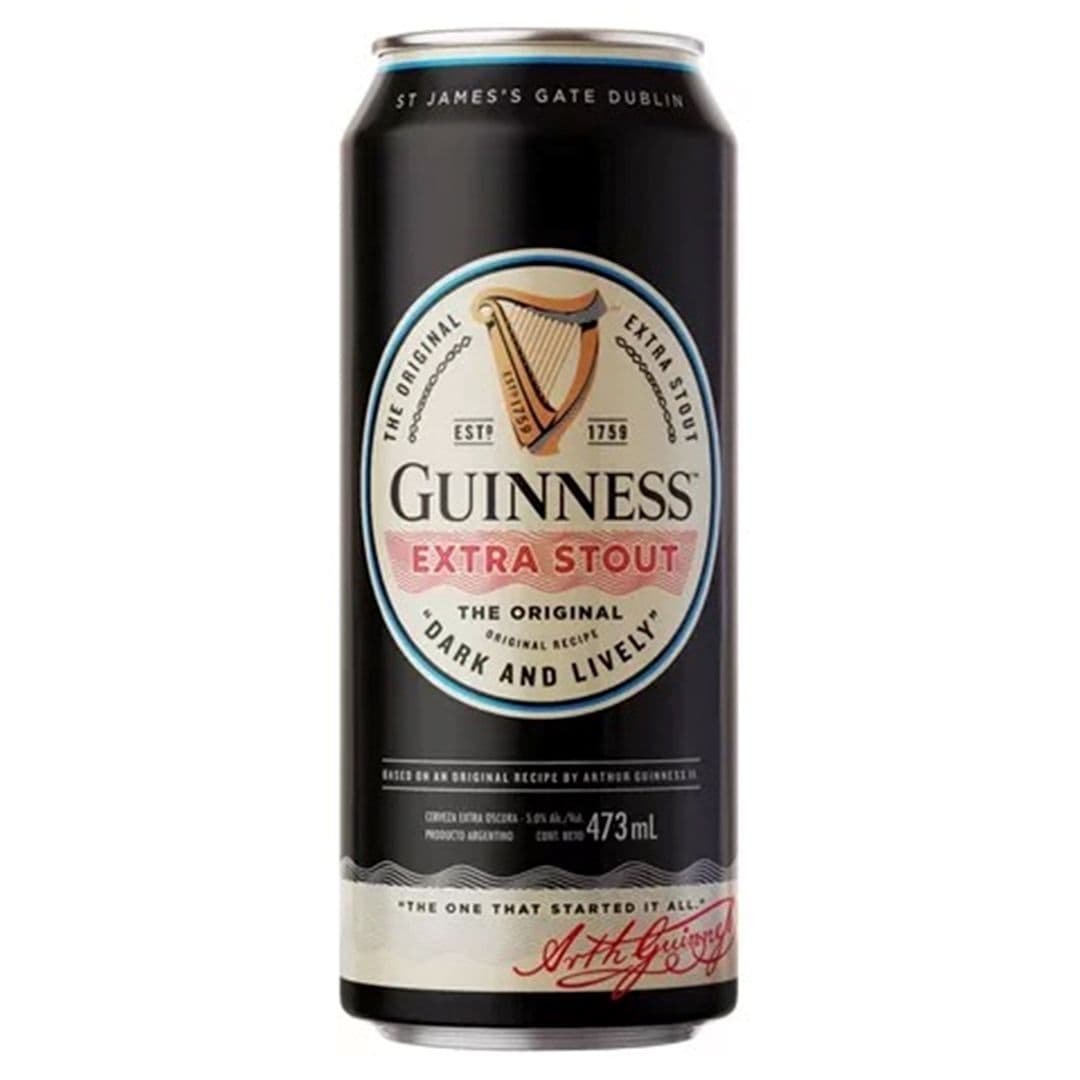 Cerveza Guinness Extra Stout Lata 473cc _1