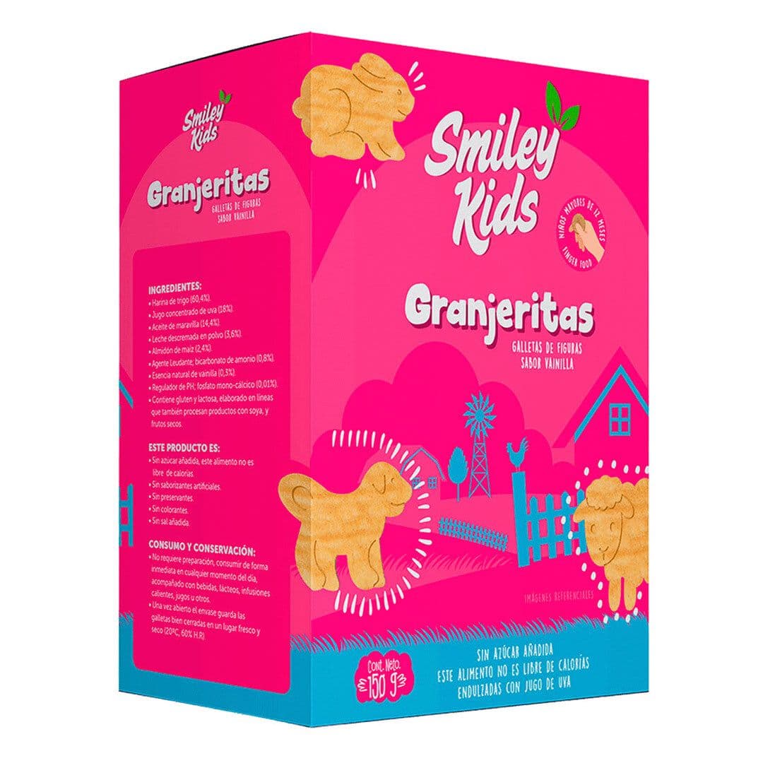 Galletas Smiley Kids Vainilla 150 grs. _1