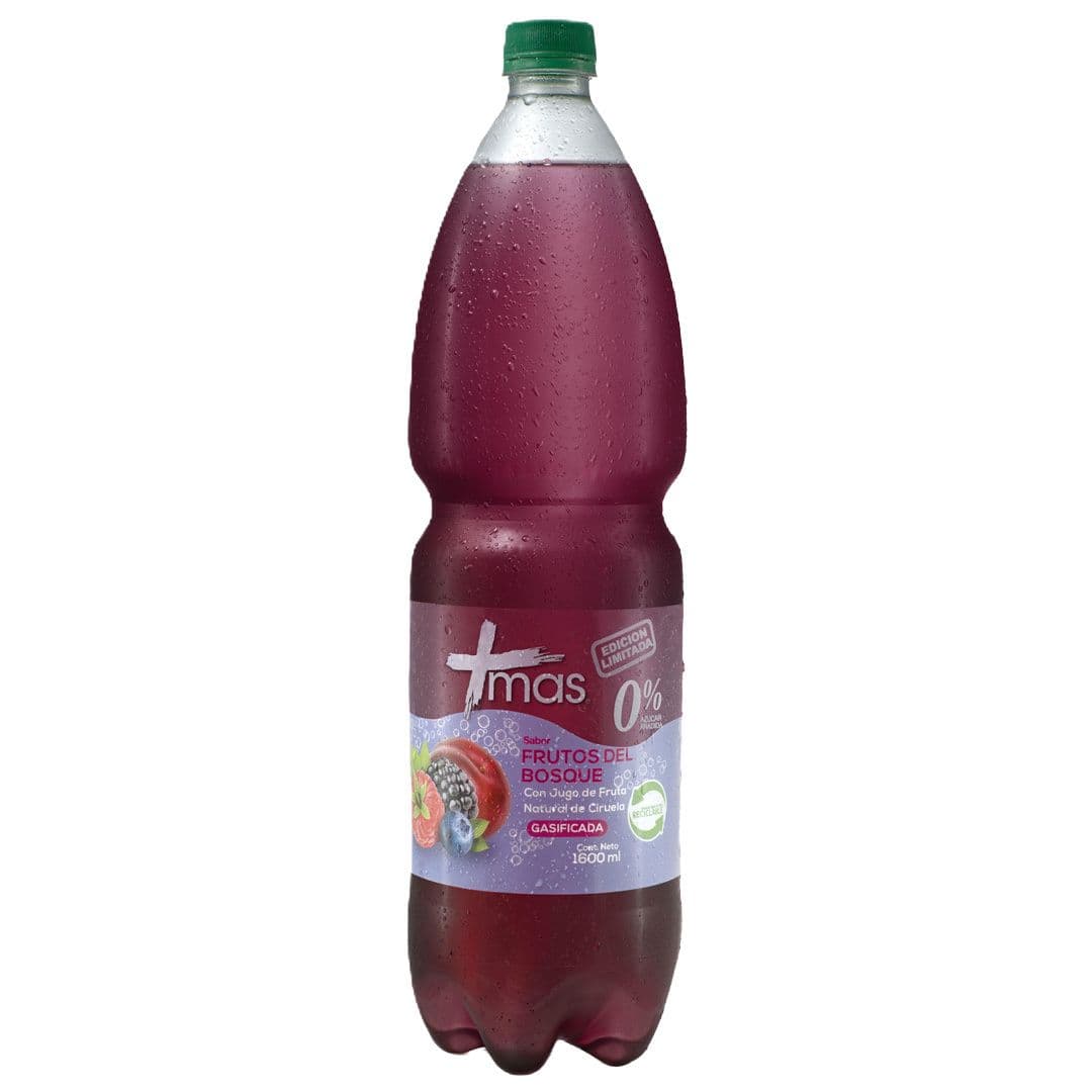 Agua Mas Frutos del Bosque Con Gas 1.6L_1