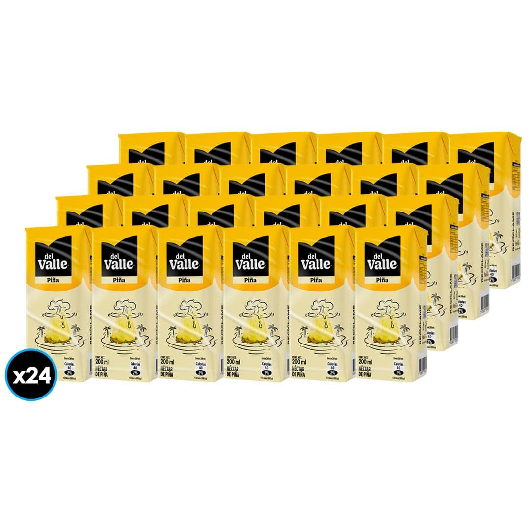 24x Néctar Del Valle Piña Tetra 200cc_1