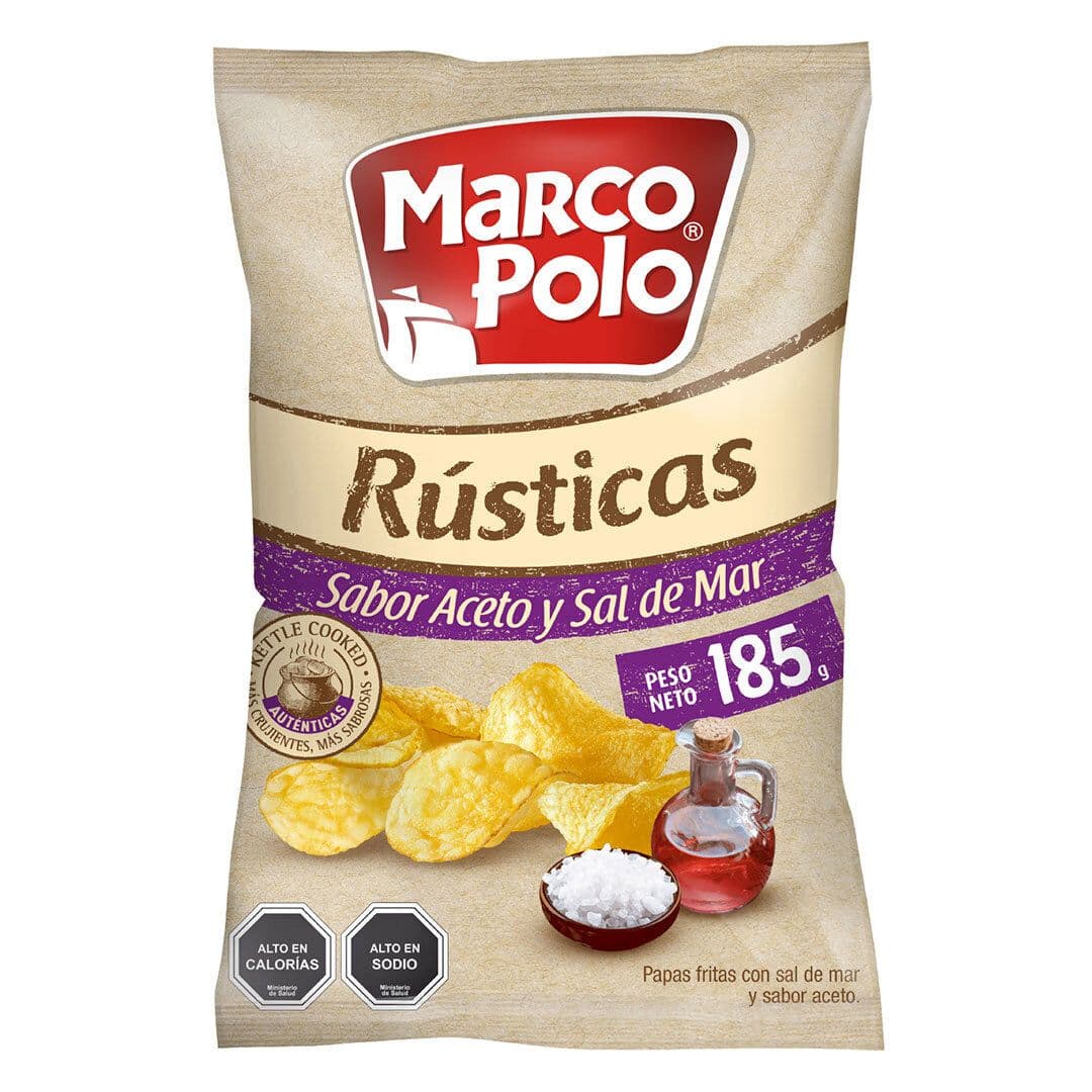 Papas Fritas Marco Polo Rústicas Aceto 185 grs._1