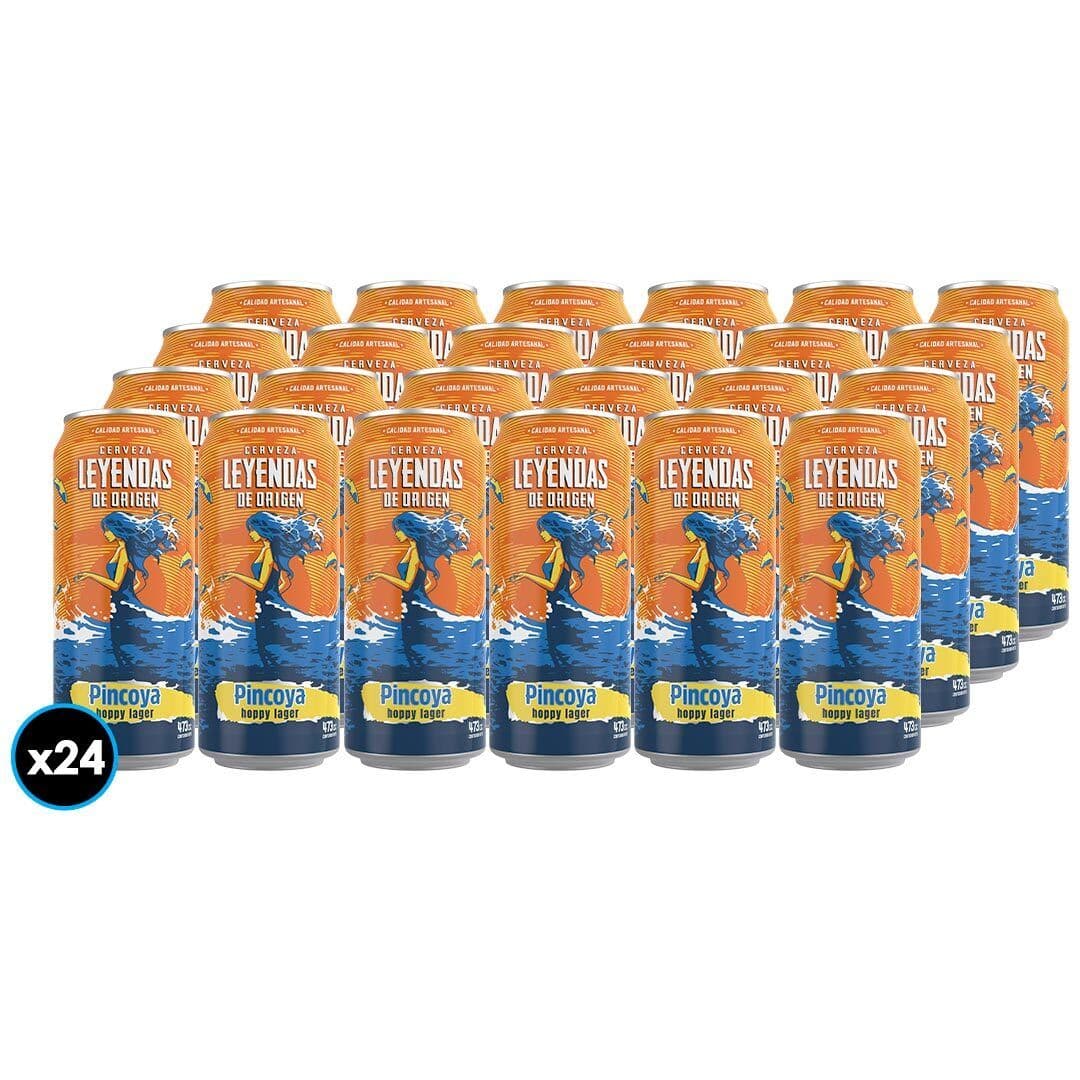 24x Cerveza Leyendas De Origen Pincoya Hoppy Lager 473cc_1