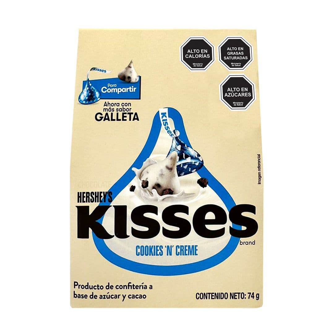 Chocolate Hersheys Kisses Cookies & Cream 74 grs._1