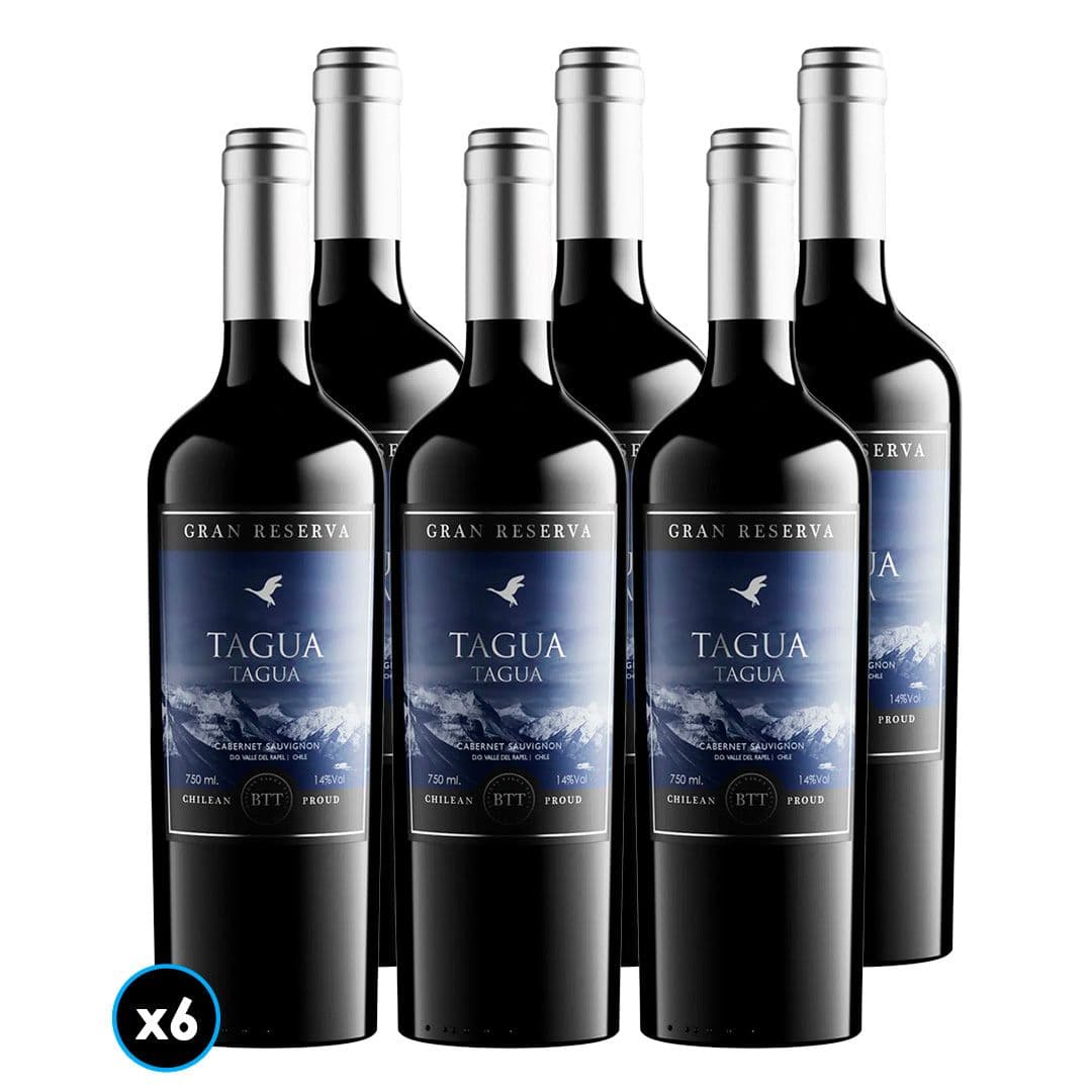 6x Vino Bodegas Tagua Tagua Gran Reserva Cabernet Sauvignon 750cc_1