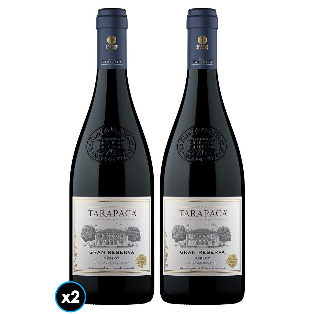 2x Vino Tarapacá Gran Reserva Merlot 750cc_1