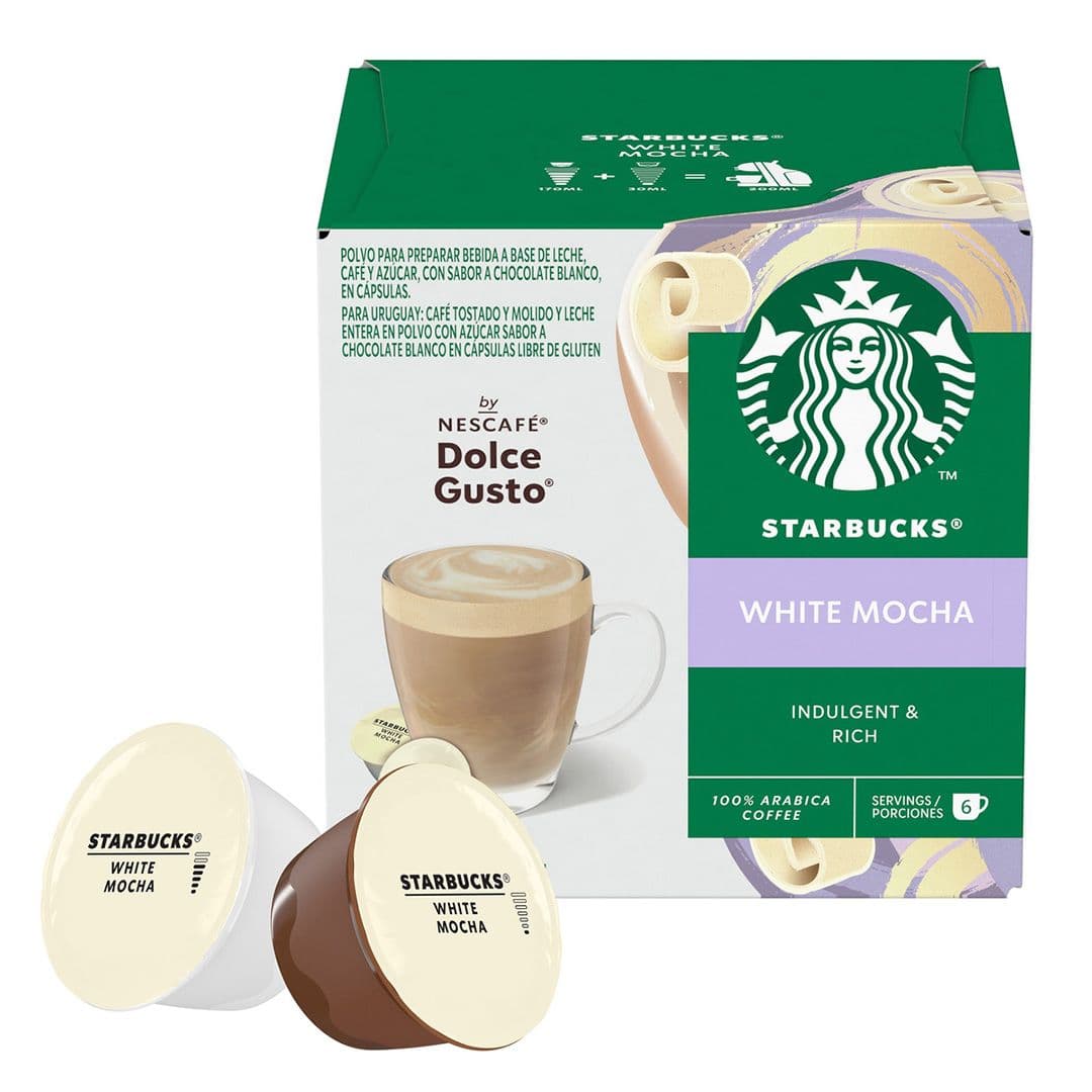 Cápsulas Café Starbucks Dolce Gusto White Mocha (6 porciones)_1