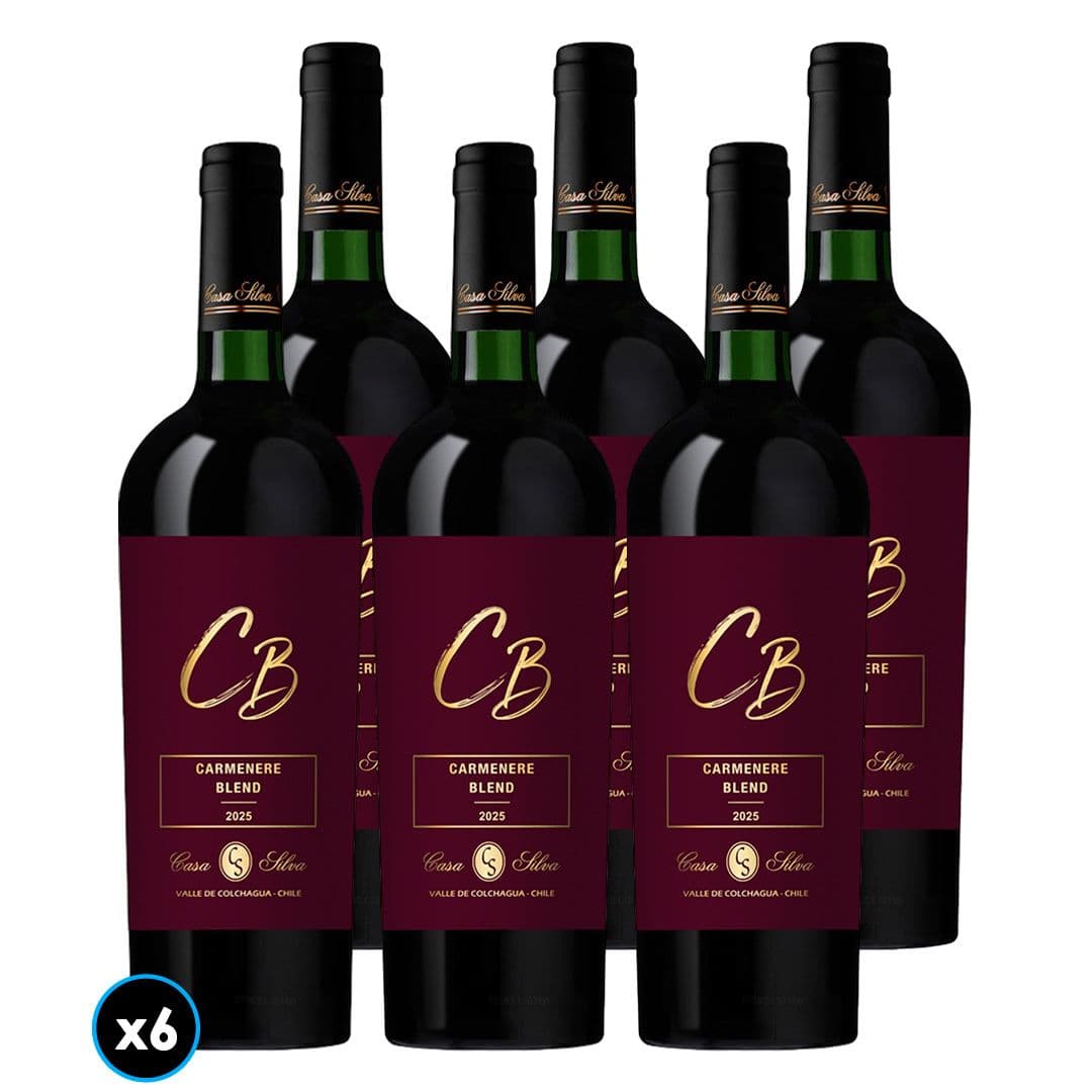 CAJA CASA SILVA CB CARMENERE: 6x Vino Casa Silva CB Carmenere Blend 750cc_1