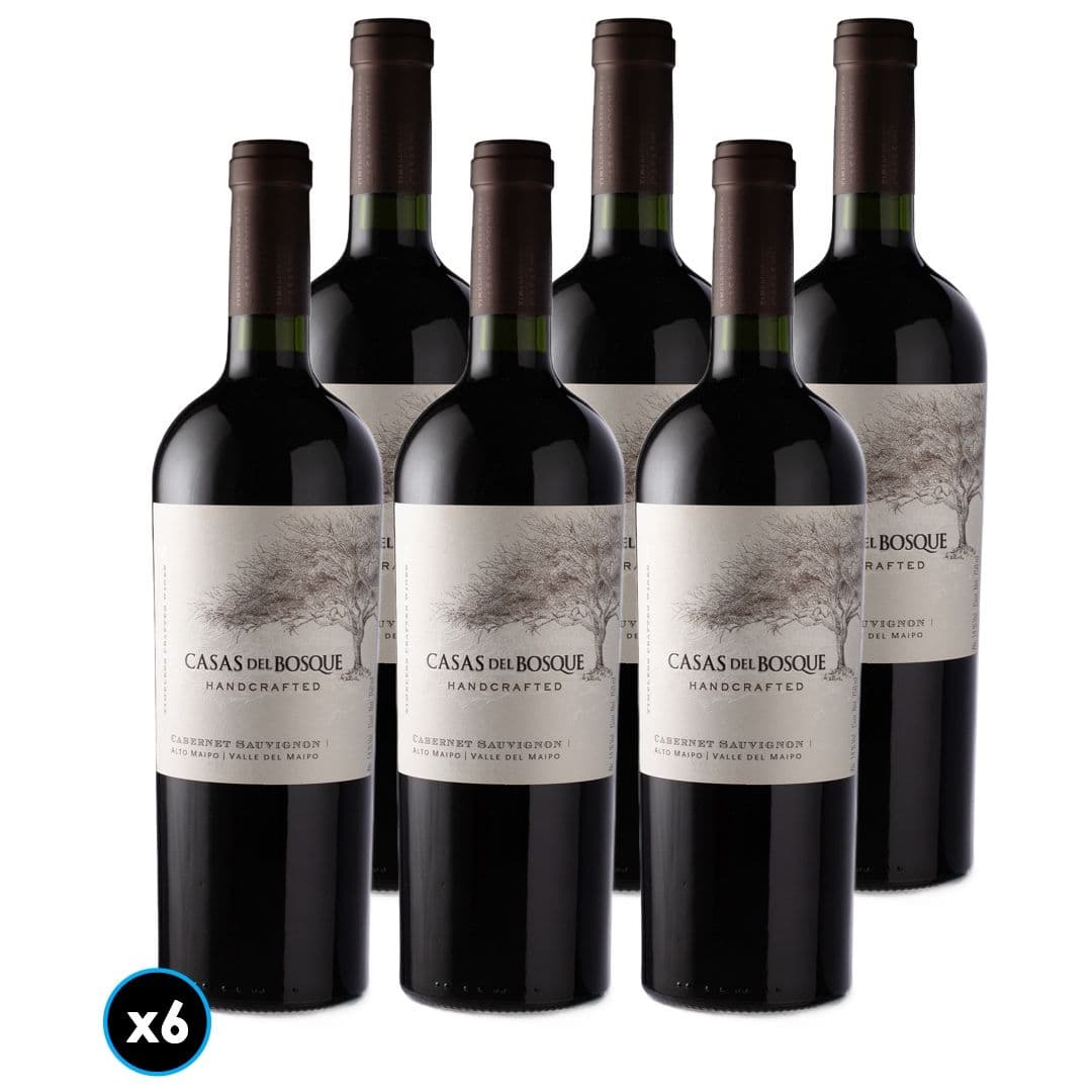 6x Vino Casas del Bosque Handcrafted Cabernet Sauvignon 750cc_1
