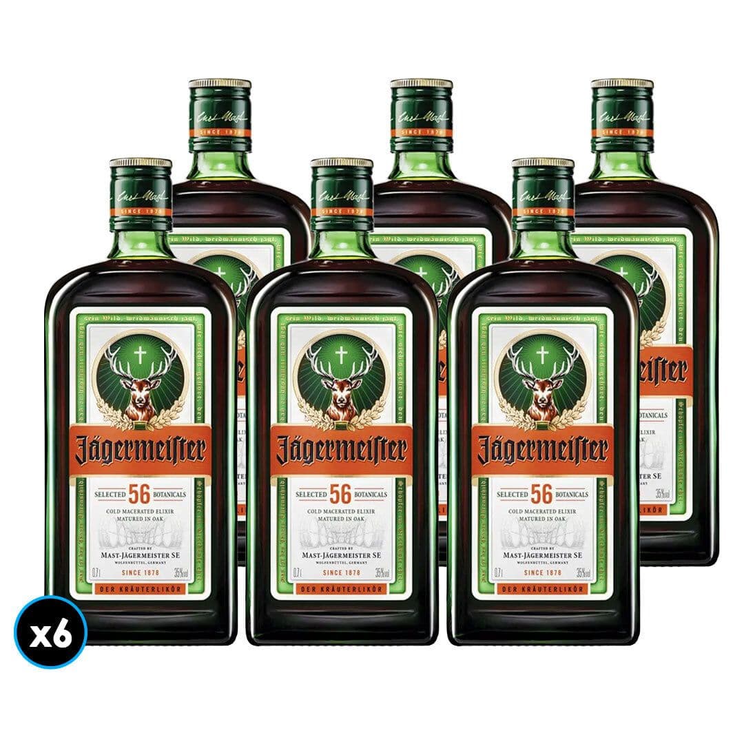 CAJA JAGERMEISTER: 6x Licor Jagermeister 700cc 35º alc._1