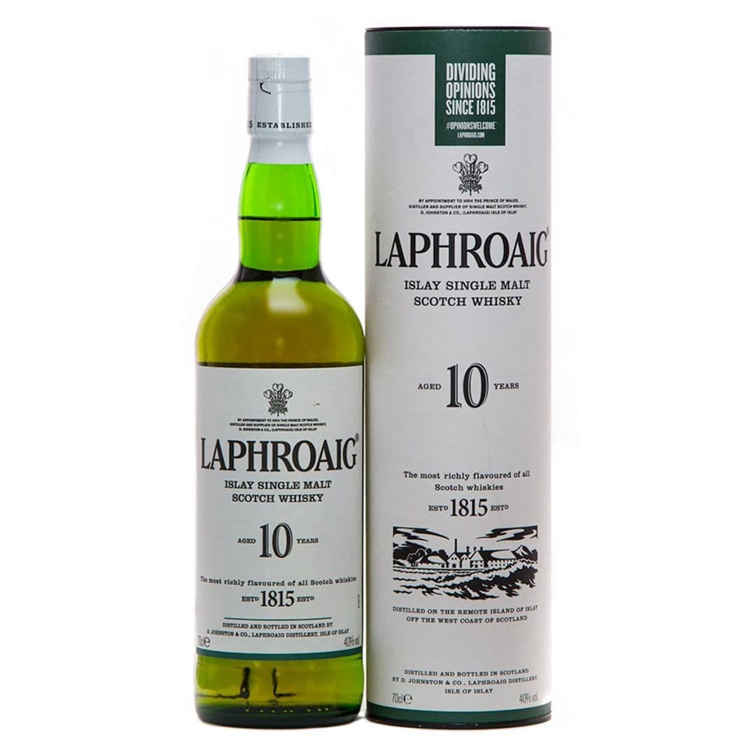Whisky Laphroaig Single Malt 10 años 700cc 40° alc._1