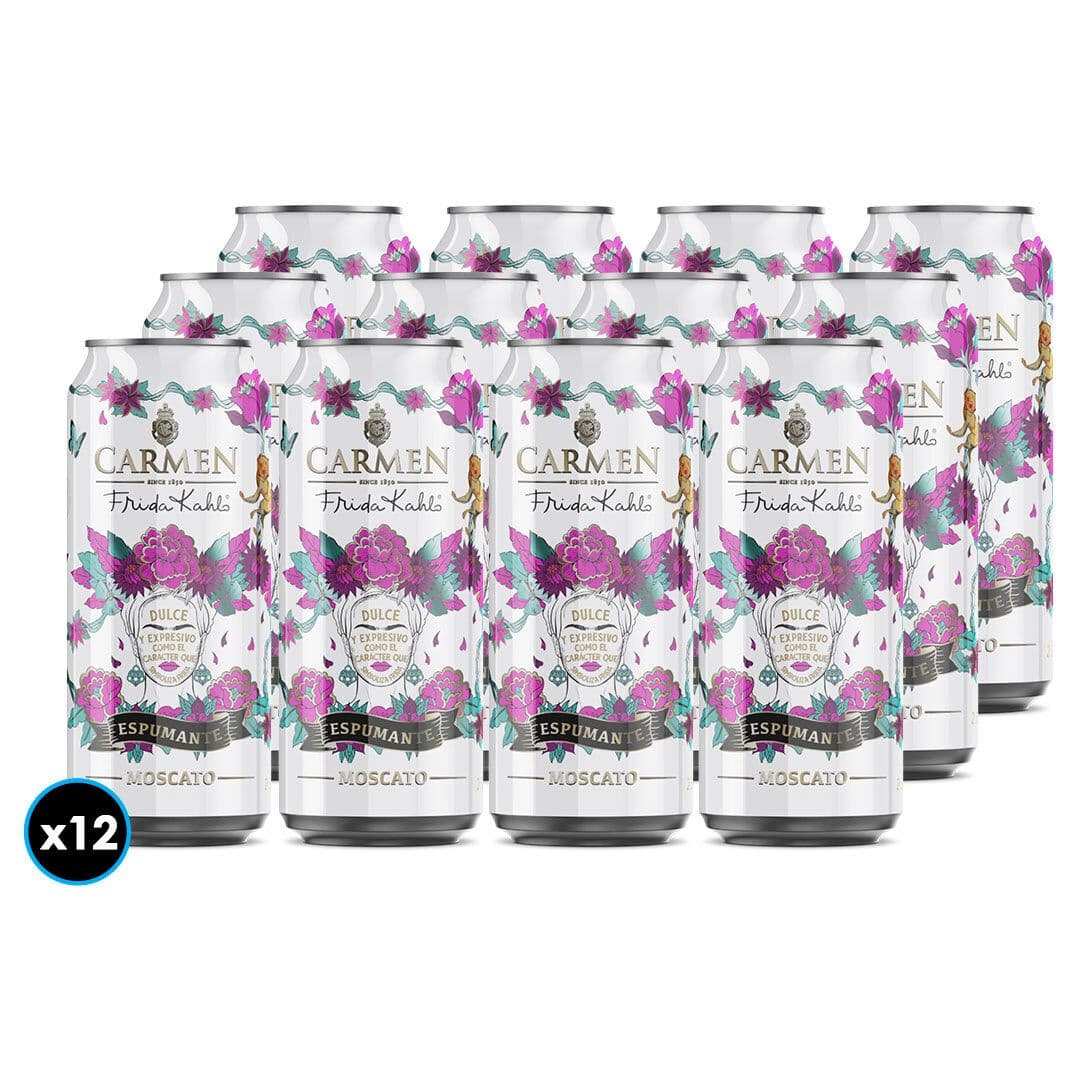 12x Espumante Frida Kahlo Moscato Lata 250cc_1