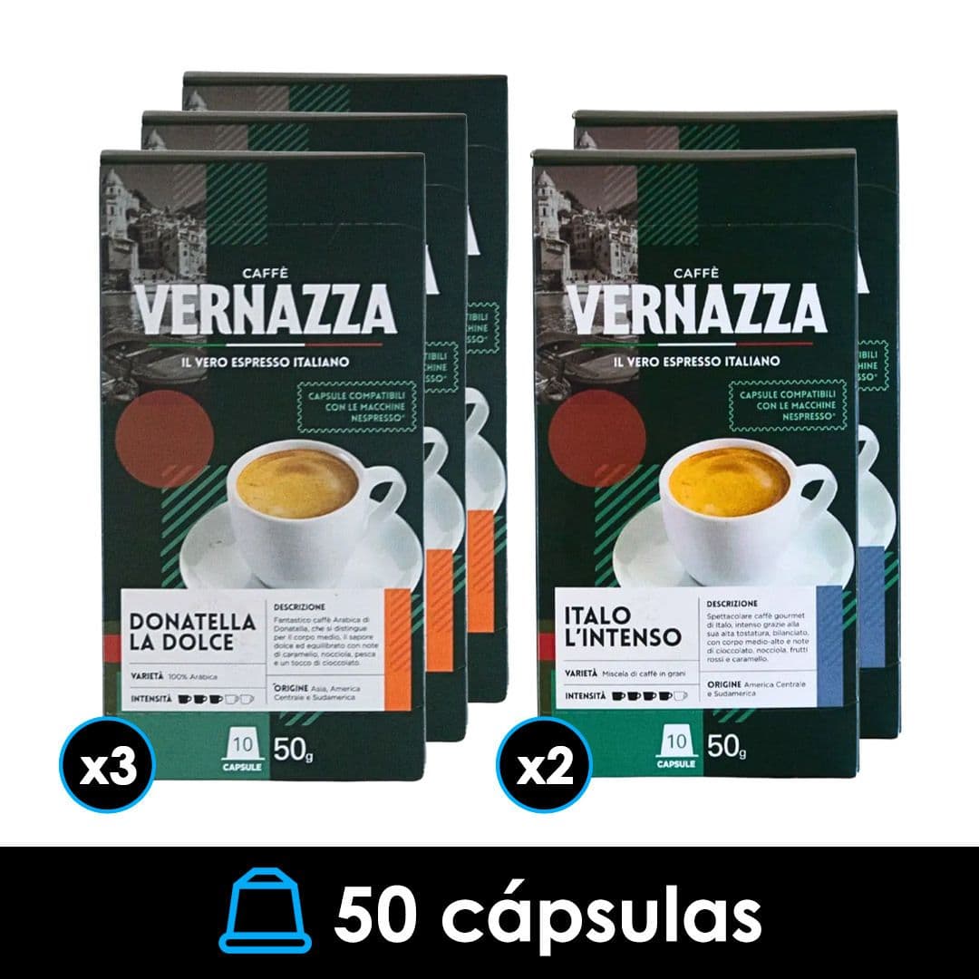 PACK 50X Cápsulas Caffè Vernazza Nespresso® Compatible_1