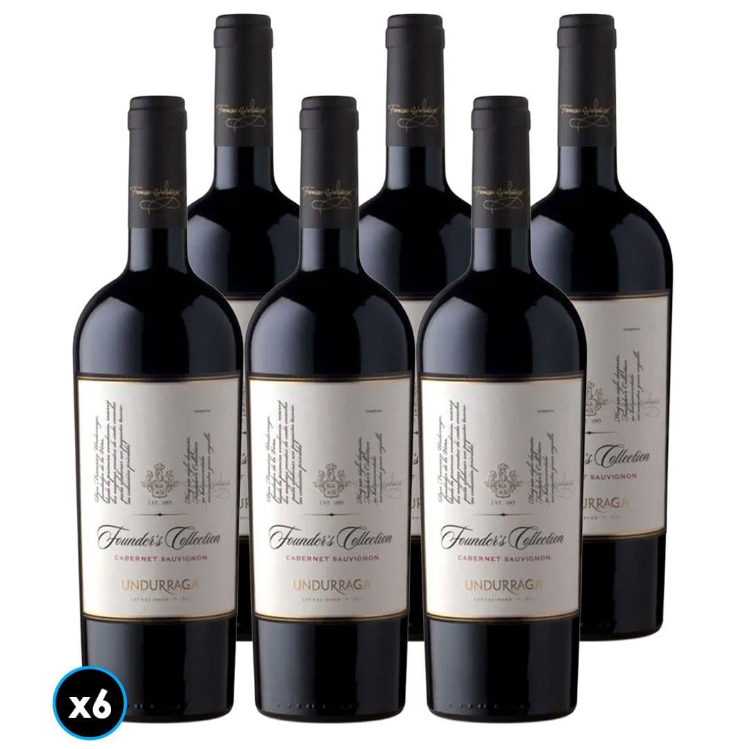 CAJA UNDURRAGA FOUNDERS COLLECTION (Cabernet Sauvignon): 6x Vino Undurraga Founders Collection Cabernet Sauvignon 750cc_1