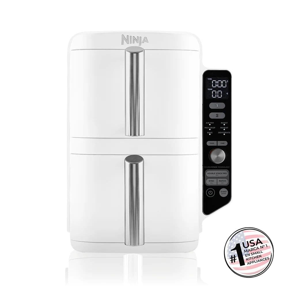 Freidora de Aire Vertical Double Stack XL 9.5L White Ninja_1