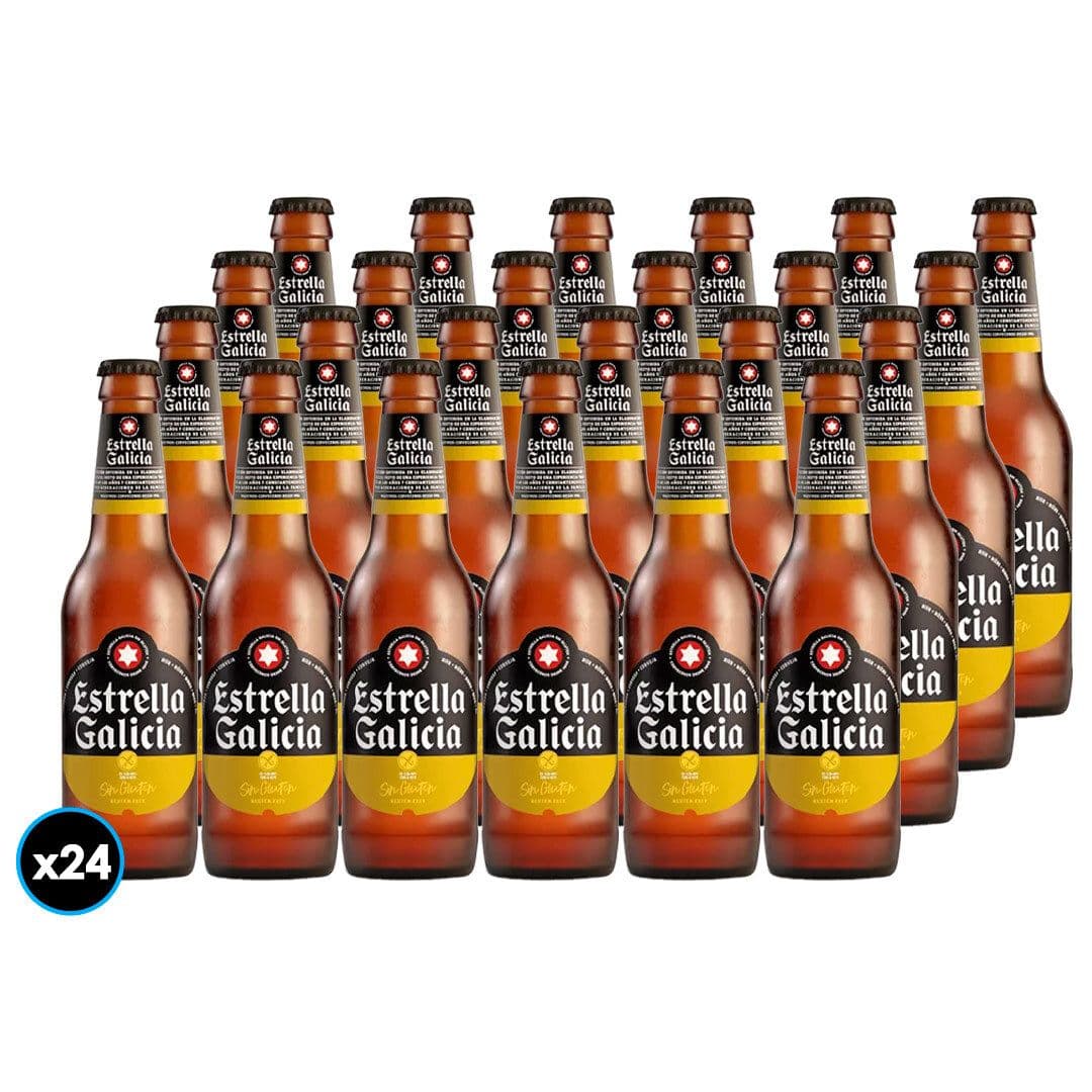 24x Cerveza Estrella Galicia Sin Gluten 330cc 5,5°alc._1