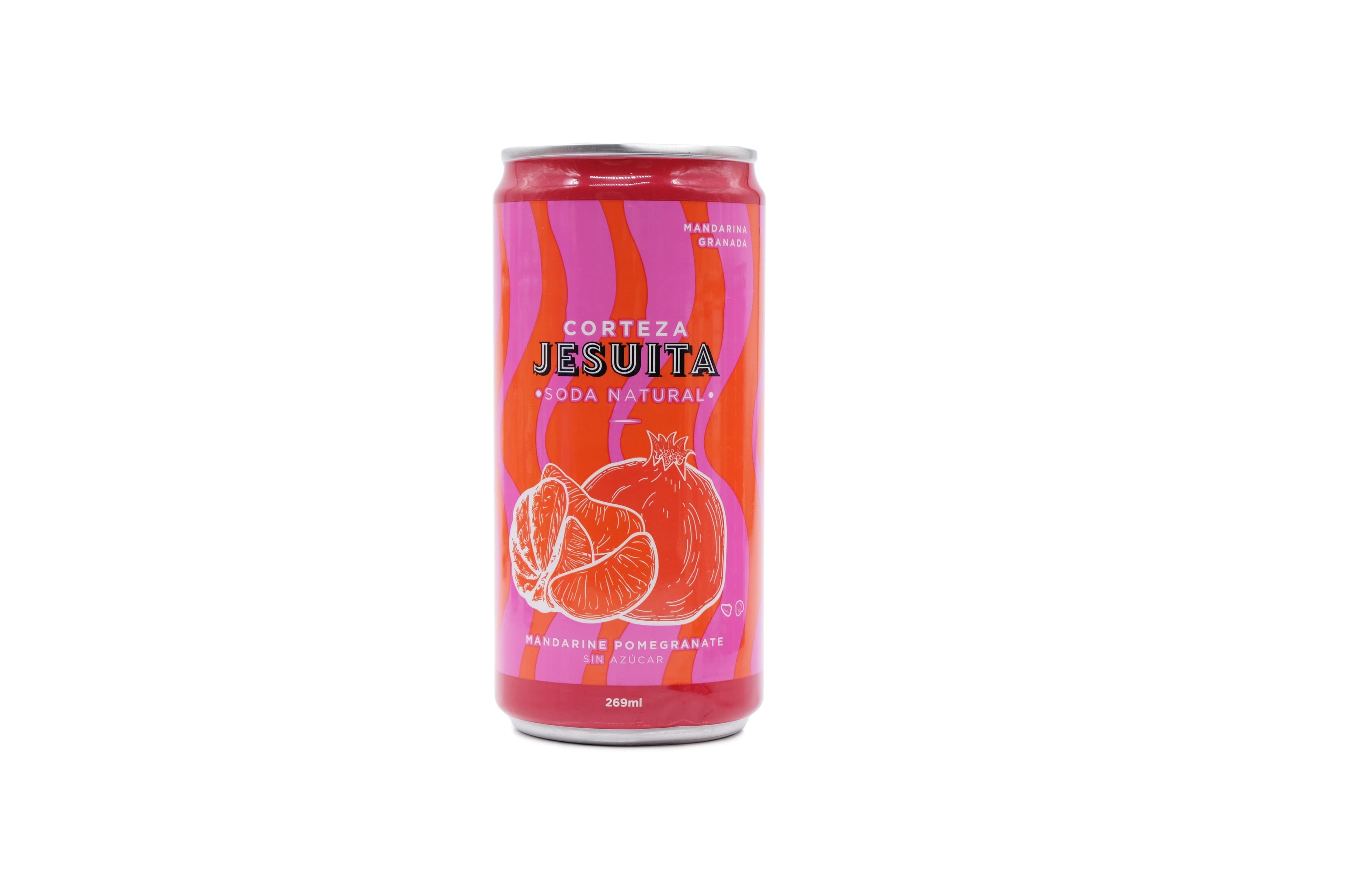 Soda Natural Corteza Jesuita Pink Mandarine Pomegrante Sin Azucar 269cc_1
