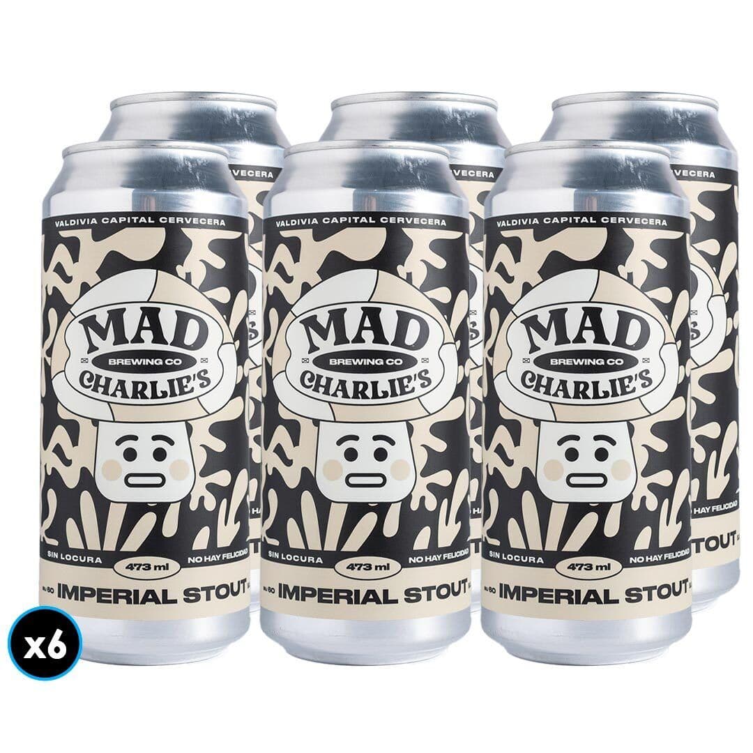 6x Cerveza Mad Charlie's Imperial Stout 473cc_1