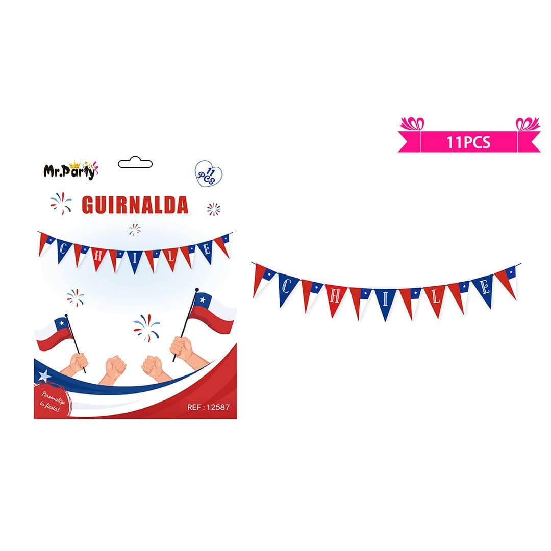 Guirnalda Triangulo Fiestas Patrias 14cm*20cm (11 pcs)_1