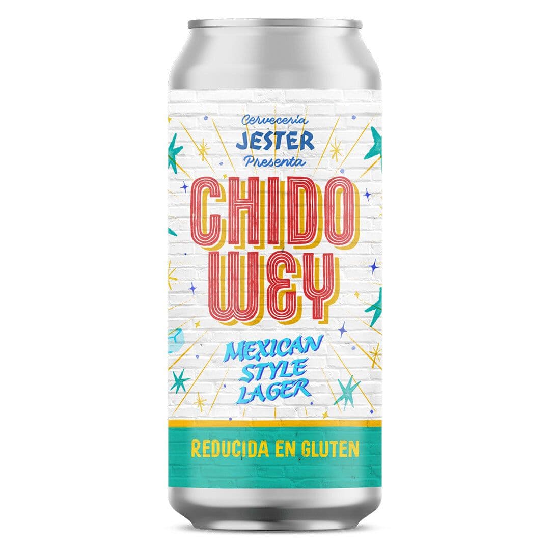 Cerveza Jester Chido Wey Mexican Lager con Maiz en Lata 473cc_1