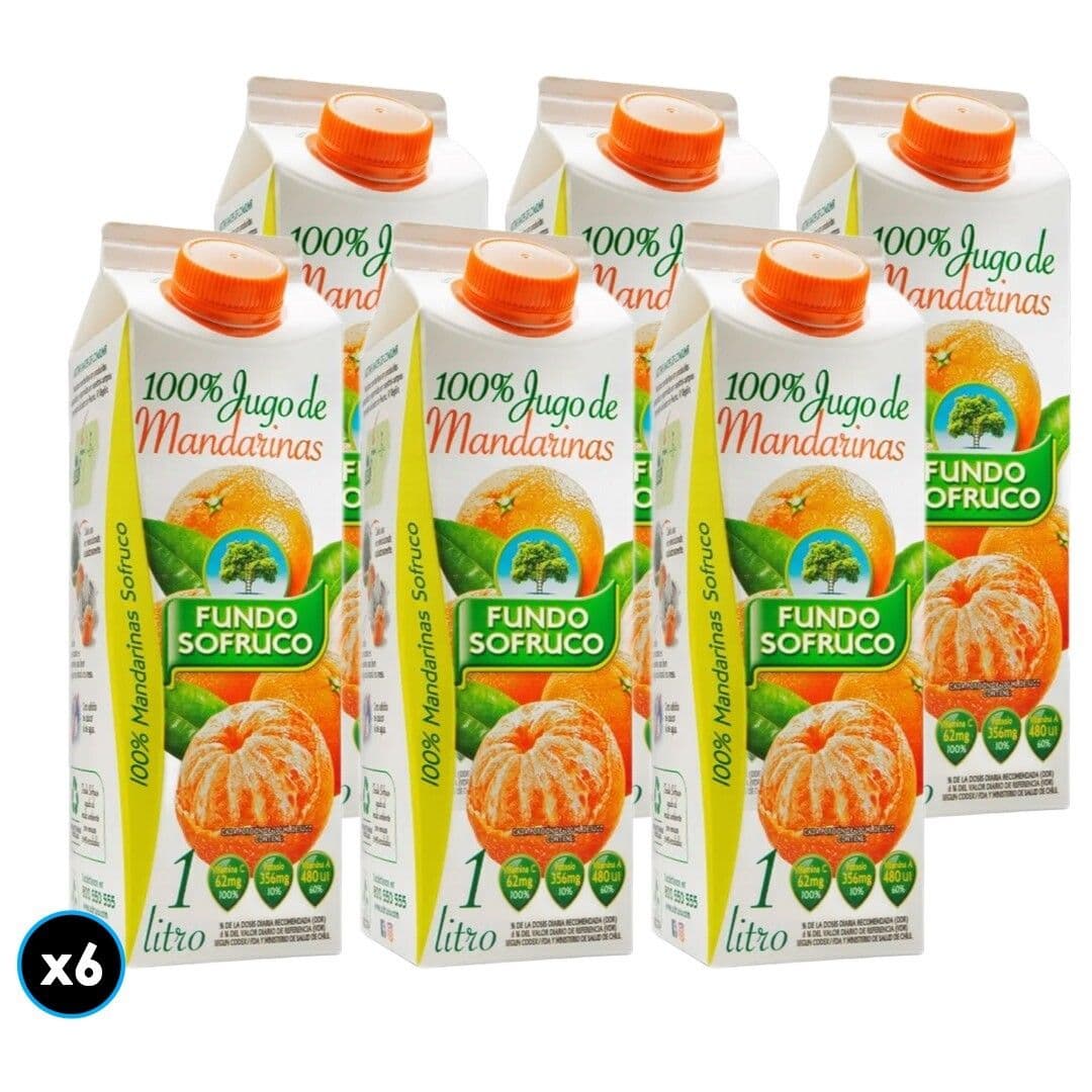 6x Jugo Fresco Sofruco Mandarina 1 L_1