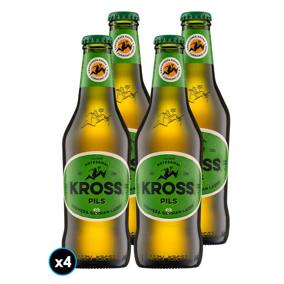4x Cerveza Kross Pilsner en Botella 330cc_1