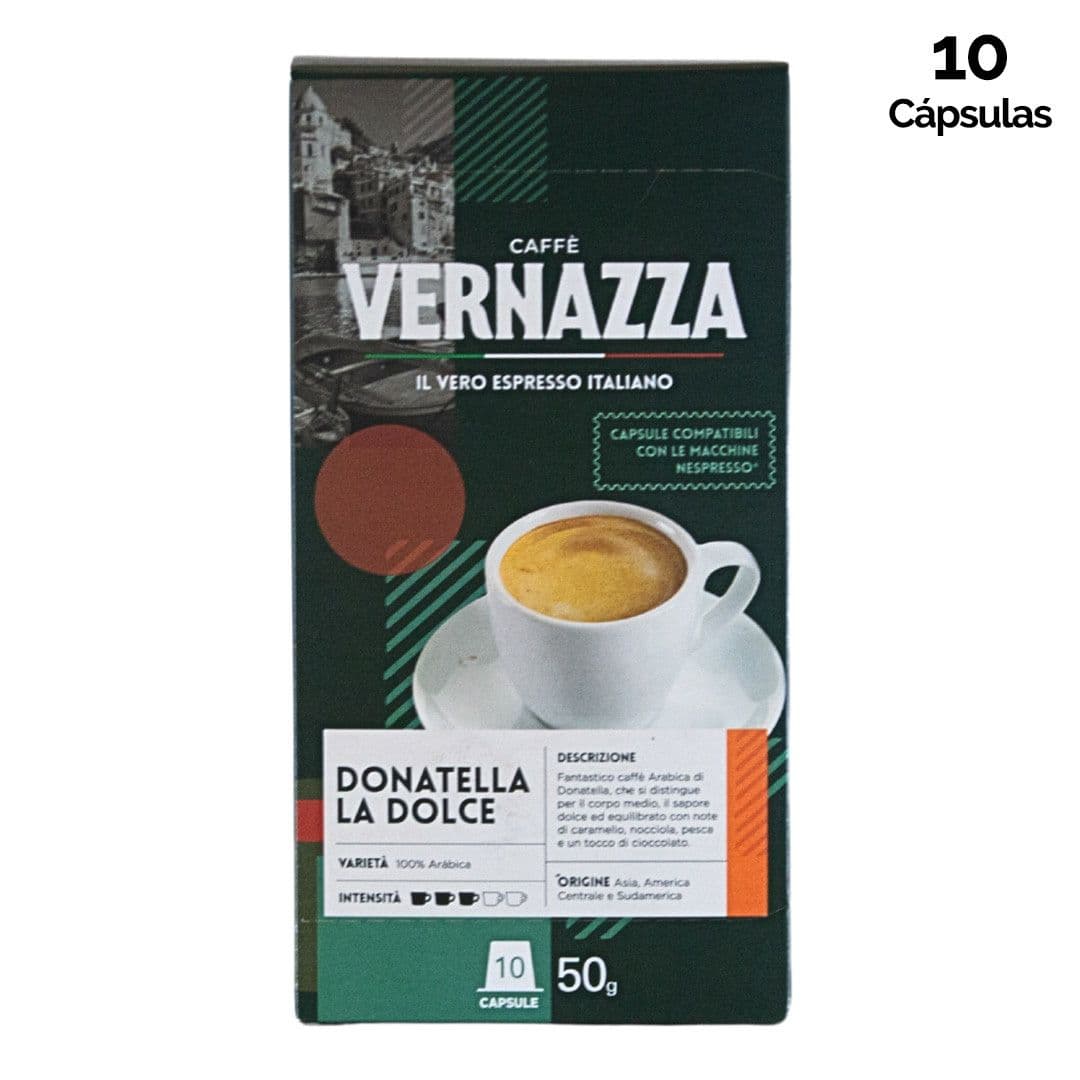 Cápsulas de Café Caffè Vernazza Donatella la Dolce Nespresso® Compatible (10 Unidades)_1