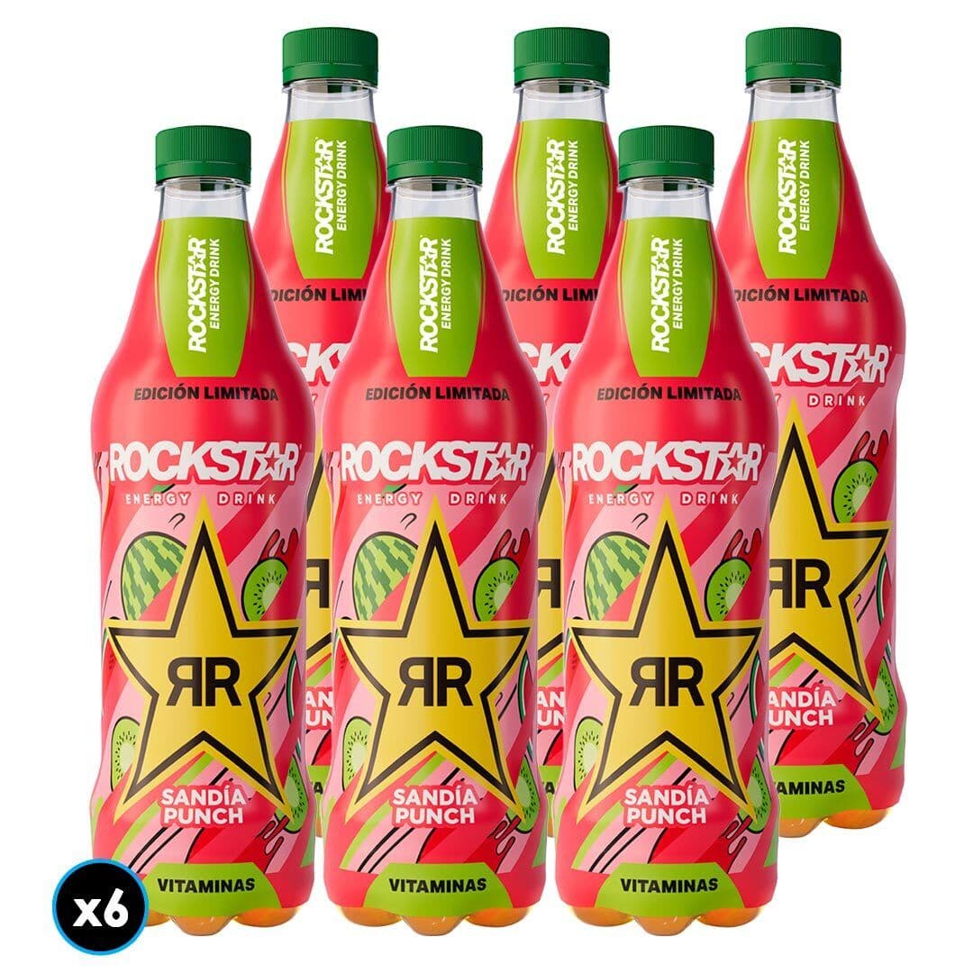 6x Bebida Energética Rockstar Sandía 500cc_1