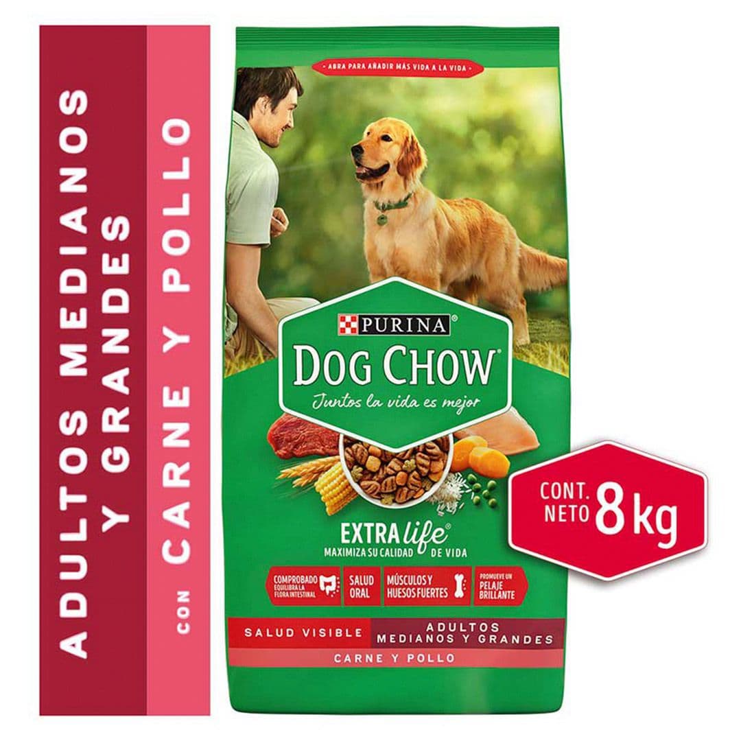 Comida de Perros Dog Chow Adultos Medianos y Grandes 8 Kg_1