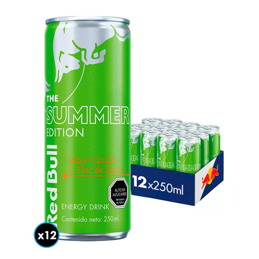 12x Bebida Energética Red Bull Flor de Sauco Summer Edition 250cc_1