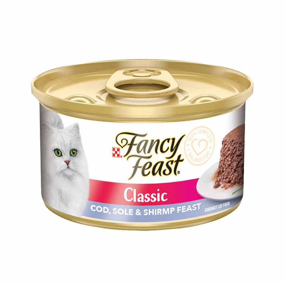 Snack de Gato Fancy Feast Mousse Pescado Camarón 85 grs_1
