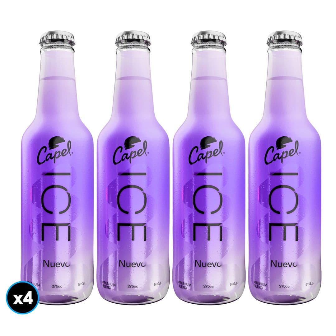 4x Cóctel Capel Ice Manzana Botella 275cc_1