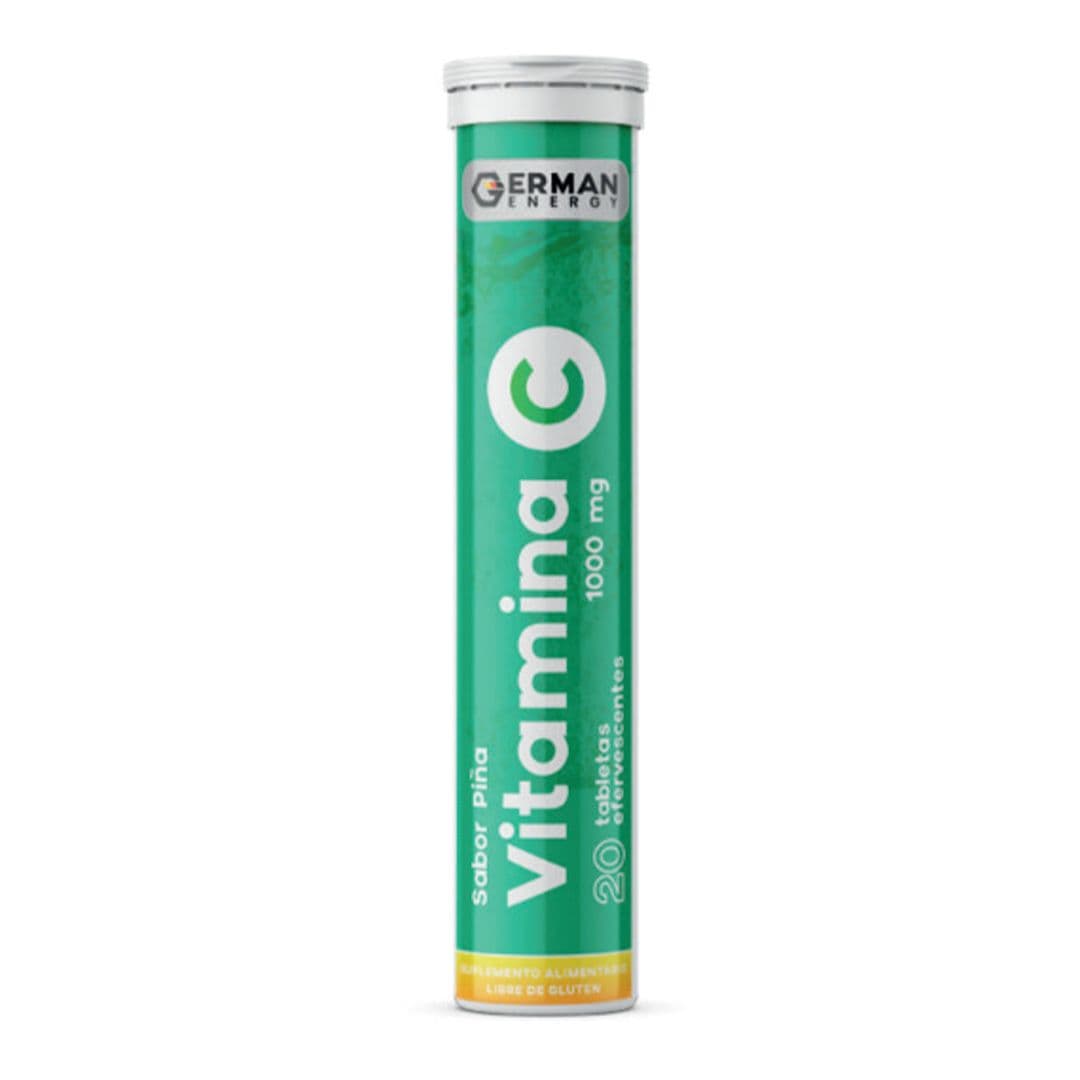 Suplemento German Energy Vitamina C mg Piña 1000 mg (20 Tabletas Efervescentes)_1