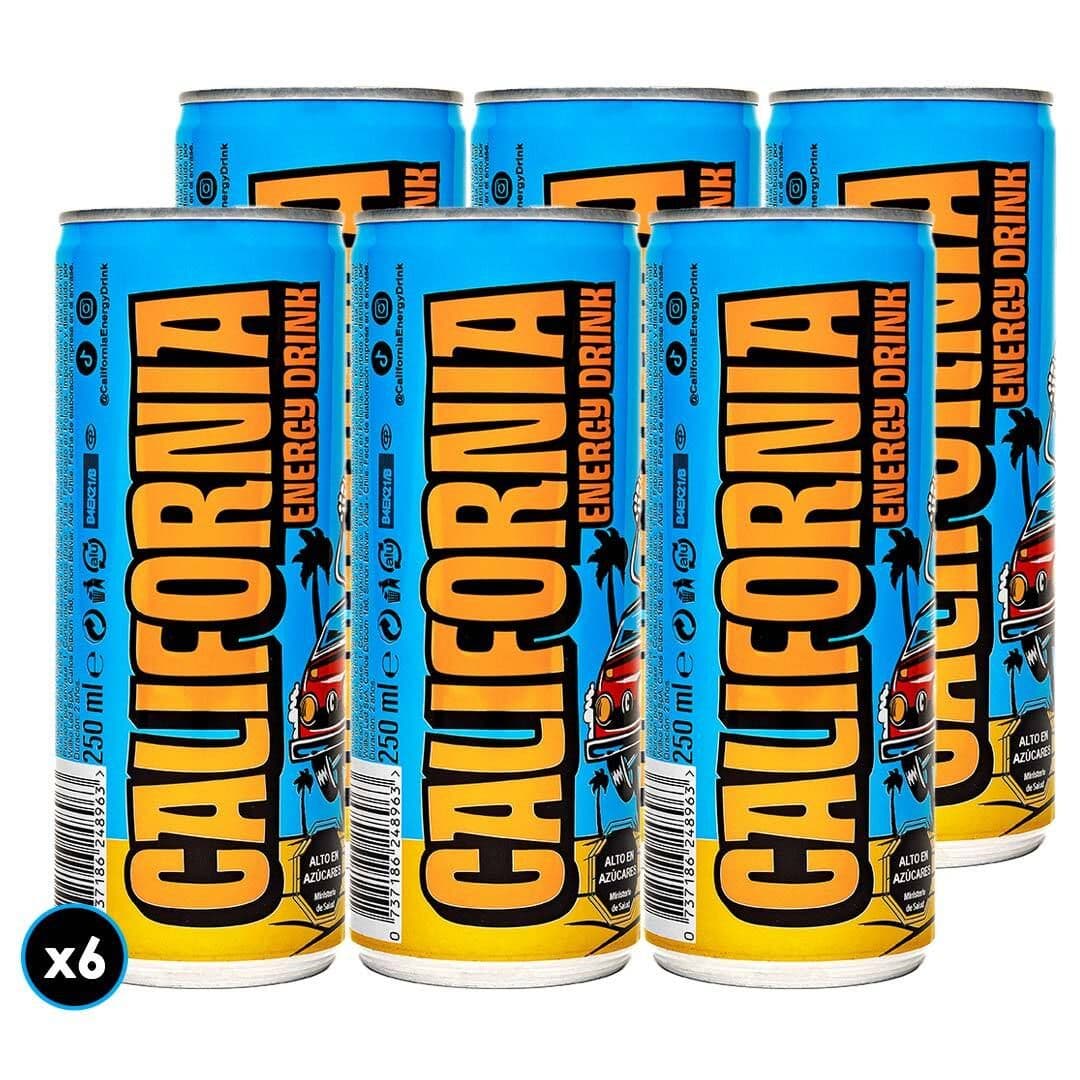 6x Bebida Energética California Drink 250cc_1