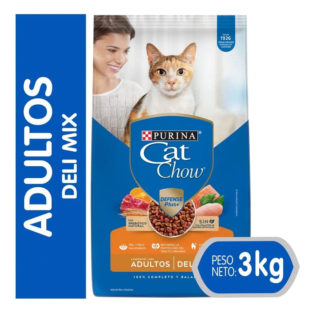 Comida de Gatos Cat Chow Adultos Delimix 3 Kg_1