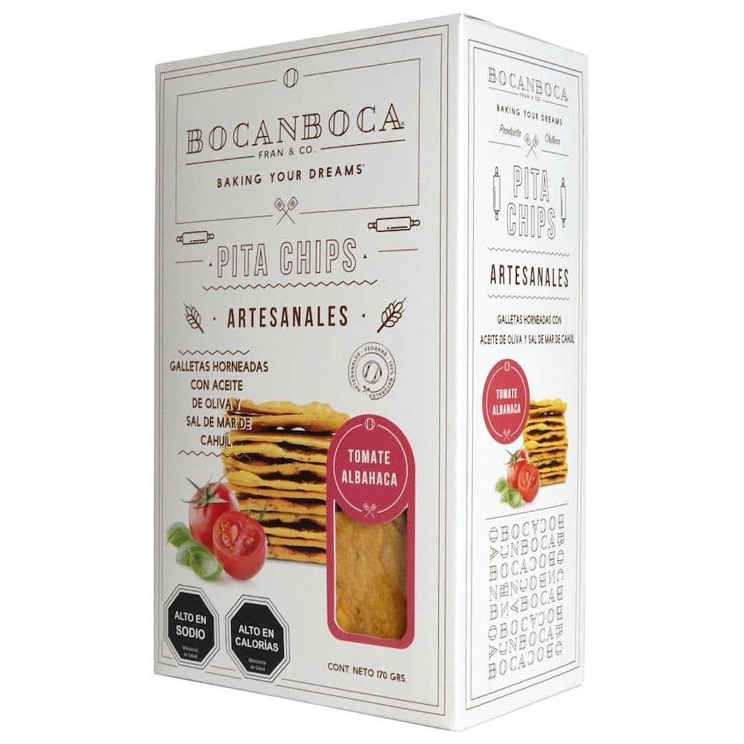 Pitas Chips Bocanboca Tomate - Albahaca 170 grs_1