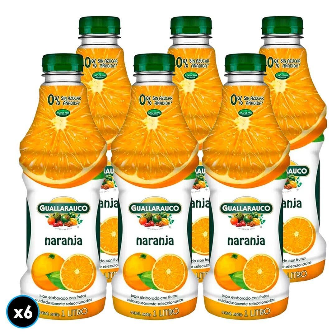 6x Jugo Guallarauco Naranja 1 Lt. _1