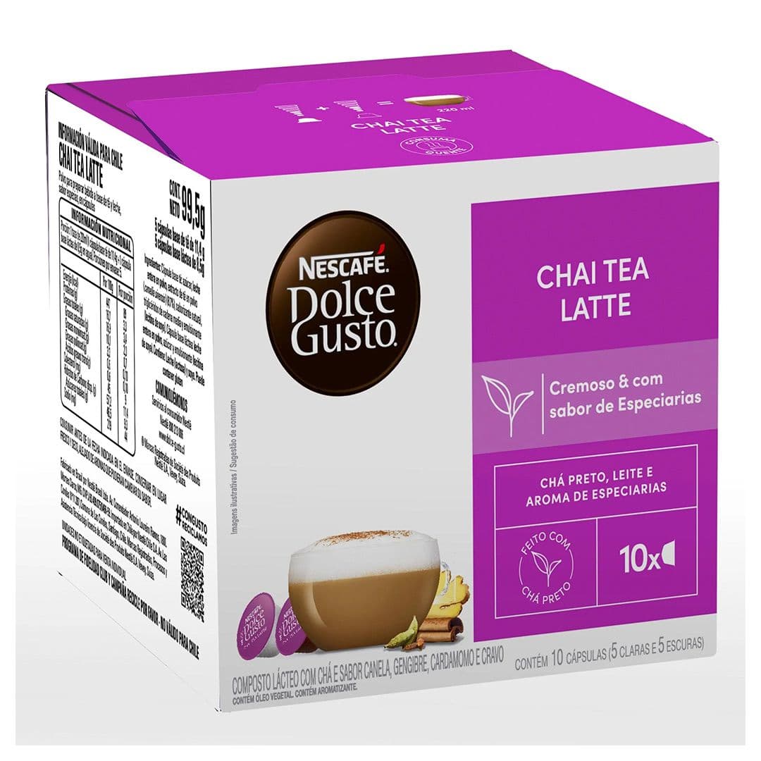 Cápsulas Café Nescafé Dolce Gusto Te Chai Latte (10 Cápsulas)_1